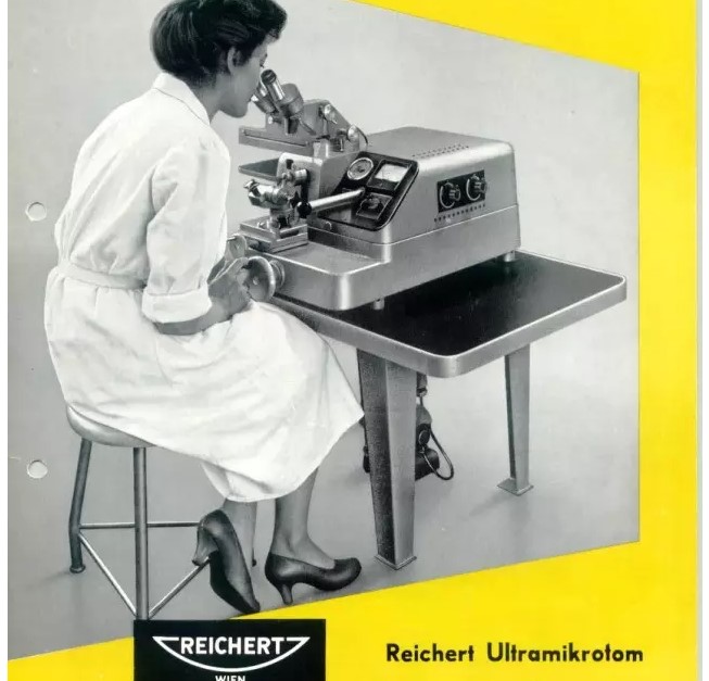 OmU1，來自于Reichert公司的第一臺超薄切片機（1957/58）